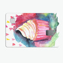 Love, Cupcakes, and Watercolor - Premium Protective Decal Skin-Kit for the Apple Credit Card