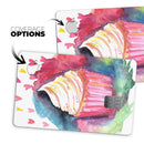 Love, Cupcakes, and Watercolor - Premium Protective Decal Skin-Kit for the Apple Credit Card