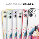 Love, Cupcakes, and Watercolor - Vinyl Skin Wrap for iPhone 17 Pro Max, 17 Pro, 17 Air, 17, 16 & All Models — Soft Matte or Ultra Gloss