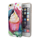 Love, Cupcakes, and Watercolor iPhone 6/6s or 6/6s Plus 2-Piece Hybrid INK-Fuzed Case