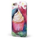 Love, Cupcakes, and Watercolor iPhone 6/6s or 6/6s Plus 2-Piece Hybrid INK-Fuzed Case