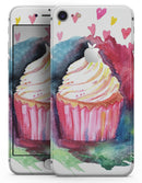 Love, Cupcakes, and Watercolor - Skin-kit for the iPhone 8 or 8 Plus