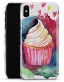 Love, Cupcakes, and Watercolor - iPhone X Clipit Case