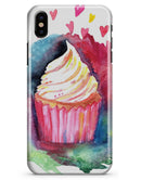 Love, Cupcakes, and Watercolor - iPhone X Clipit Case