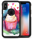 Love, Cupcakes, and Watercolor - iPhone X OtterBox Case & Skin Kits