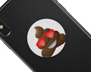 Love Eyes Poo Emoticon Emoji - Skin Kit for PopSockets and other Smartphone Extendable Grips & Stands