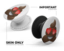Love Eyes Poo Emoticon Emoji - Skin Kit for PopSockets and other Smartphone Extendable Grips & Stands
