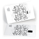 Love Future More Than The Past - Premium Protective Decal Skin-Kit for the Apple Credit Card