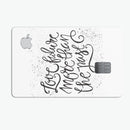 Love Future More Than The Past - Premium Protective Decal Skin-Kit for the Apple Credit Card