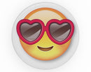 Love Glasses Emoticon Emoji - Skin Kit for PopSockets and other Smartphone Extendable Grips & Stands