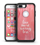 Love Red Absorbed Watercolor Texture - iPhone 7 or 7 Plus Commuter Case Skin Kit