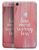 Love More Worry Less - Skin-kit for the iPhone 8 or 8 Plus