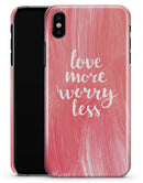Love More Worry Less - iPhone X Clipit Case