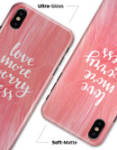Love More Worry Less - iPhone X Clipit Case