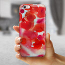 Love Red Absorbed Watercolor Texture iPhone 6/6s or 6/6s Plus 2-Piece Hybrid INK-Fuzed Case