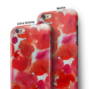 Love Red Absorbed Watercolor Texture iPhone 6/6s or 6/6s Plus 2-Piece Hybrid INK-Fuzed Case
