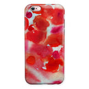 Love Red Absorbed Watercolor Texture iPhone 6/6s or 6/6s Plus 2-Piece Hybrid INK-Fuzed Case