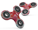 Love Red Absorbed Watercolor Texture Full-Body Fidget Spinner Skin-Kit