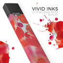 Love Red Absorbed Watercolor Texture - Premium Decal Protective Skin-Wrap Sticker compatible with the Juul Labs vaping device
