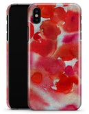 Love Red Absorbed Watercolor Texture - iPhone X Clipit Case