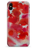 Love Red Absorbed Watercolor Texture - iPhone X Clipit Case