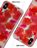 Love Red Absorbed Watercolor Texture - iPhone X Clipit Case