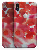 Love Red Absorbed Watercolor Texture - iPhone X Skin-Kit