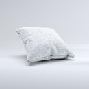 Love Story Doodle Sketch ink-Fuzed Decorative Throw Pillow