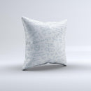 Love Story Doodle Sketch ink-Fuzed Decorative Throw Pillow