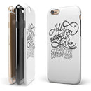 Love and Chocolate iPhone 6/6s or 6/6s Plus 2-Piece Hybrid INK-Fuzed Case