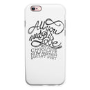 Love and Chocolate iPhone 6/6s or 6/6s Plus 2-Piece Hybrid INK-Fuzed Case