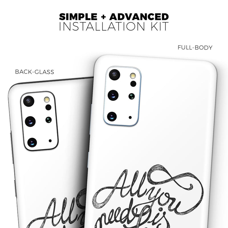 Love and Chocolate - Skin-Kit for the Samsung Galaxy S-Series S20, S20 Plus, S20 Ultra , S10 & others (All Galaxy Devices Available)