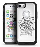 Love and Chocolate - iPhone 7 or 7 Plus Commuter Case Skin Kit