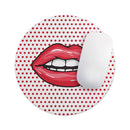 Lovely Lips// WaterProof Rubber Foam Backed Anti-Slip Mouse Pad for Home Work Office or Gaming Computer Desk