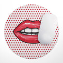 Lovely Lips// WaterProof Rubber Foam Backed Anti-Slip Mouse Pad for Home Work Office or Gaming Computer Desk