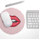 Lovely Lips// WaterProof Rubber Foam Backed Anti-Slip Mouse Pad for Home Work Office or Gaming Computer Desk