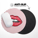 Lovely Lips// WaterProof Rubber Foam Backed Anti-Slip Mouse Pad for Home Work Office or Gaming Computer Desk