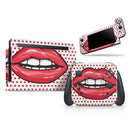 Lovely Lips // Skin Decal Wrap Kit for Nintendo Switch Console & Dock, Joy-Cons, Pro Controller, Lite, 3DS XL, 2DS XL, DSi, or Wii - Vinyl Skin Wrap for Nintendo Switch 2, OLED, Lite, Pro Controller, Wii & Classic Handhelds