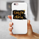 Lux Carpe Diem iPhone 6/6s or 6/6s Plus 2-Piece Hybrid INK-Fuzed Case