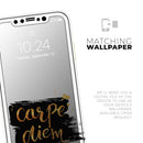 Lux Carpe Diem - Protective Skin Wrap & Decal – Compatible with iPhone SE to iPhone 17 Pro Max (All Models)