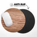 Luxury Natural Wood V1// WaterProof Rubber Foam Backed Anti-Slip Mouse Pad for Home Work Office or Gaming Computer Desk