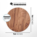 Luxury Natural Wood V2// WaterProof Rubber Foam Backed Anti-Slip Mouse Pad for Home Work Office or Gaming Computer Desk