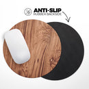 Luxury Natural Wood V2// WaterProof Rubber Foam Backed Anti-Slip Mouse Pad for Home Work Office or Gaming Computer Desk