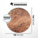 Luxury Natural Wood V5// WaterProof Rubber Foam Backed Anti-Slip Mouse Pad for Home Work Office or Gaming Computer Desk