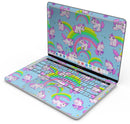 Magical Cartoon Unicorns - Skin Decal Wrap Kit Compatible with the Apple MacBook Pro, Pro with Touch Bar or Air (11", 12", 13", 15" & 16" - All Versions Available)