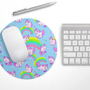 Magical Cartoon Unicorns// WaterProof Rubber Foam Backed Anti-Slip Mouse Pad for Home Work Office or Gaming Computer Desk