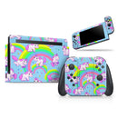 Magical Cartoon Unicorns // Skin Decal Wrap Kit for Nintendo Switch Console & Dock, Joy-Cons, Pro Controller, Lite, 3DS XL, 2DS XL, DSi, or Wii - Vinyl Skin Wrap for Nintendo Switch 2, OLED, Lite, Pro Controller, Wii & Classic Handhelds