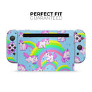 Magical Cartoon Unicorns // Skin Decal Wrap Kit for Nintendo Switch Console & Dock, Joy-Cons, Pro Controller, Lite, 3DS XL, 2DS XL, DSi, or Wii - Vinyl Skin Wrap for Nintendo Switch 2, OLED, Lite, Pro Controller, Wii & Classic Handhelds