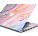Magical Coral Marble V5 // Skin Decal Wrap Kit Compatible with the Apple MacBook Pro, Pro with Touch Bar or Air (11, 12, 13, 15 & 16" - All Versions Available)