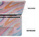 Magical Coral Marble V5 // Skin Decal Wrap Kit Compatible with the Apple MacBook Pro, Pro with Touch Bar or Air (11, 12, 13, 15 & 16" - All Versions Available)